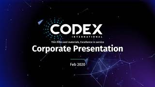 Codex International Corporate Presentation