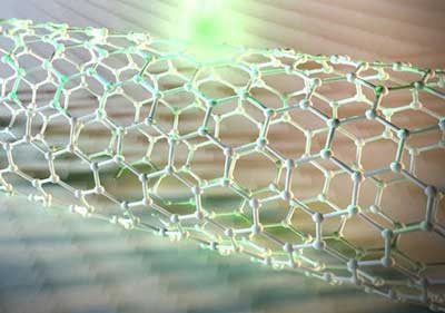 Femtosecond laser converts metallic to semiconducting carbon nanotube